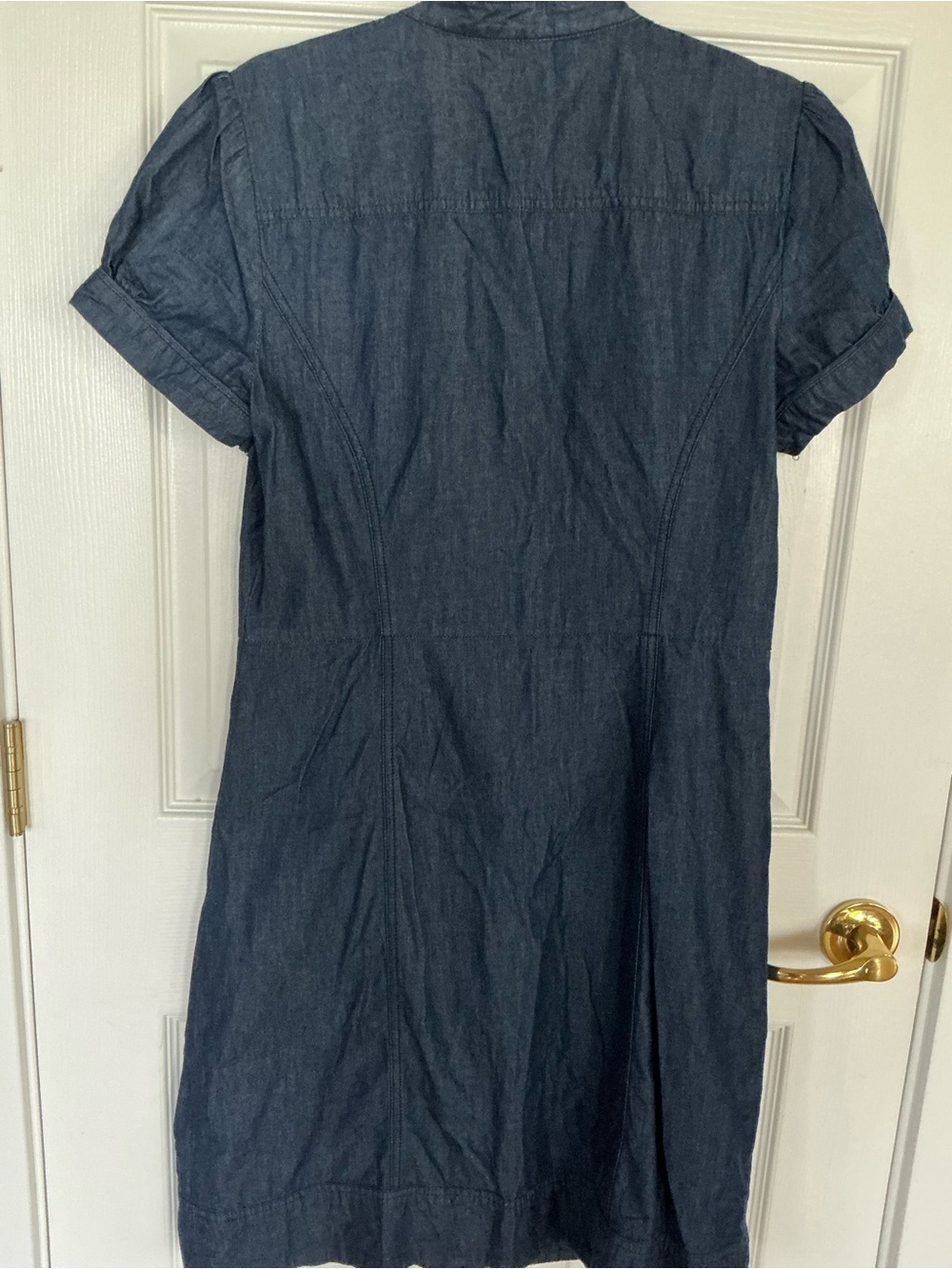 Tommy Hilfiger Dark Navy Short-Sleeve Button Midi Dress - Picture 4 of 7
